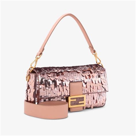 pink sequin fendi baguette|fendi korea baguette bag.